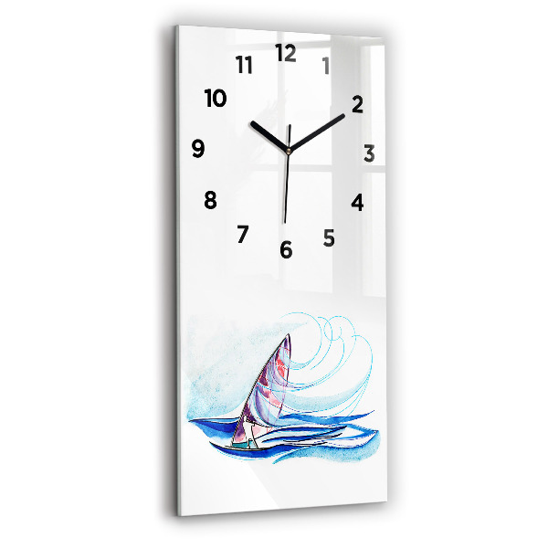 Vertical wall clock Surfboard