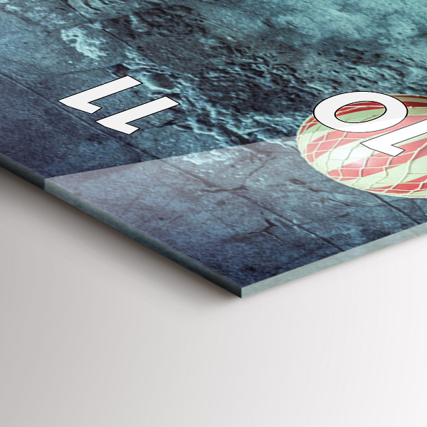 Vertical wall clock Painted balloons