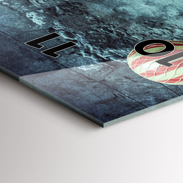 Vertical wall clock Painted balloons