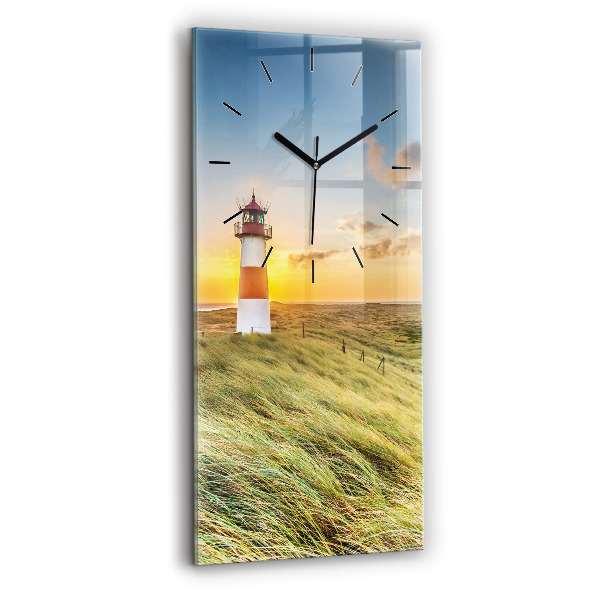 Vertical wall clock Lighthouse