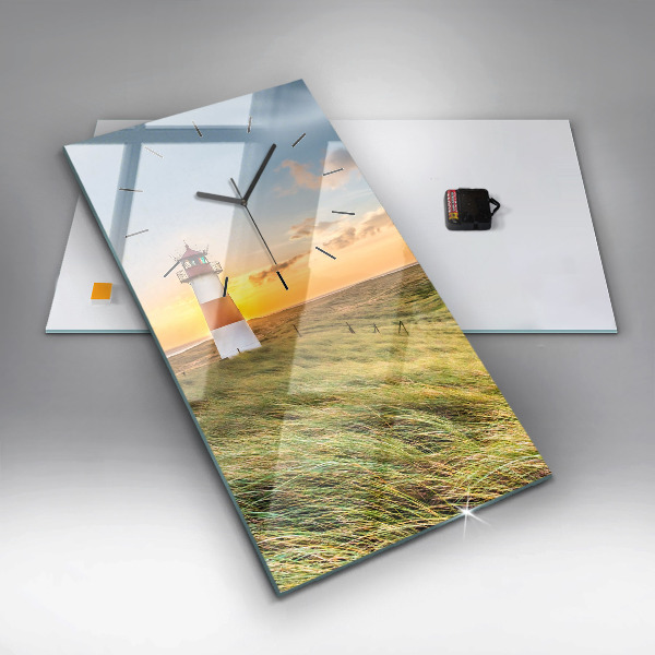 Vertical wall clock Lighthouse