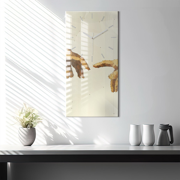 Vertical wall clock Creation of Adam