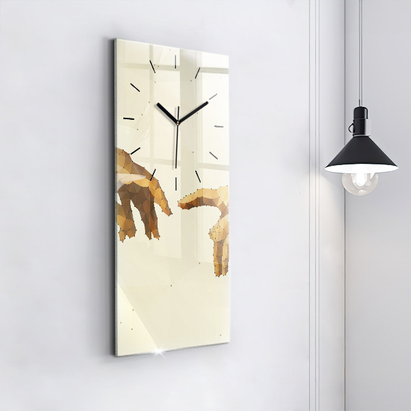 Vertical wall clock Creation of Adam