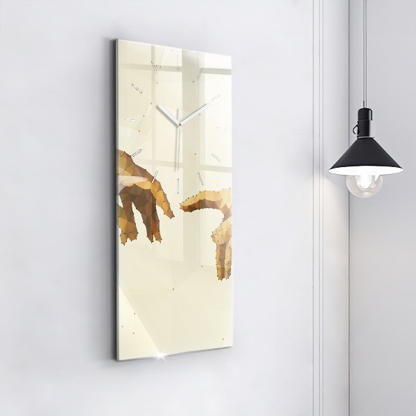 Vertical wall clock Creation of Adam