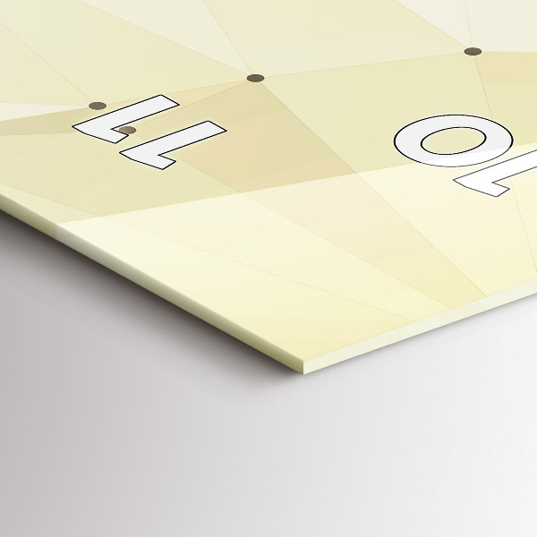 Vertical wall clock Creation of Adam