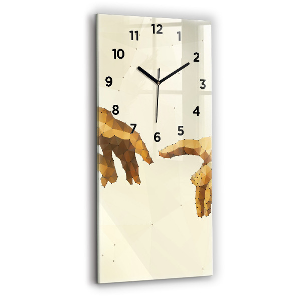 Vertical wall clock Creation of Adam