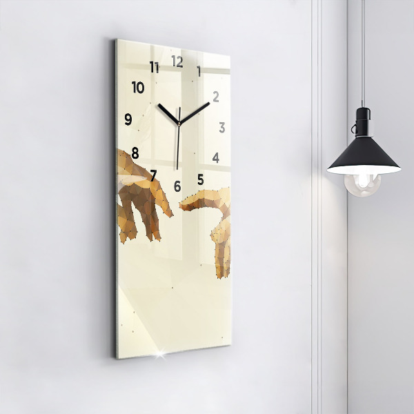 Vertical wall clock Creation of Adam