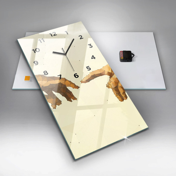 Vertical wall clock Creation of Adam
