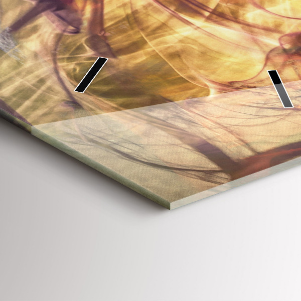 Vertical wall clock Portrait of a woman