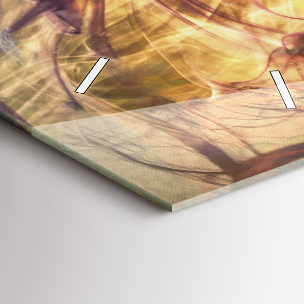 Vertical wall clock Portrait of a woman