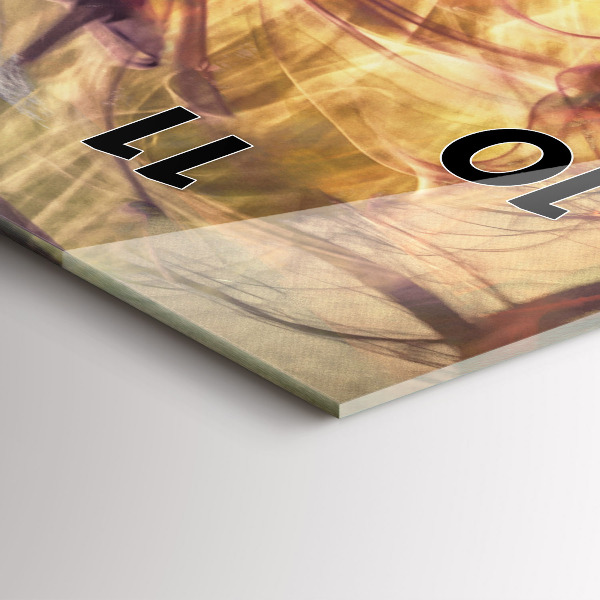 Vertical wall clock Portrait of a woman