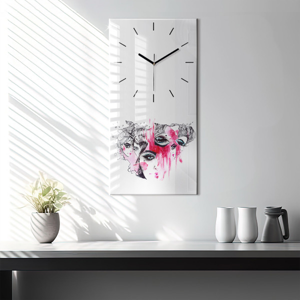 Vertical wall clock Many faces of abstraction