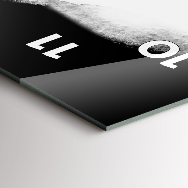 Vertical wall clock Portrait of a woman