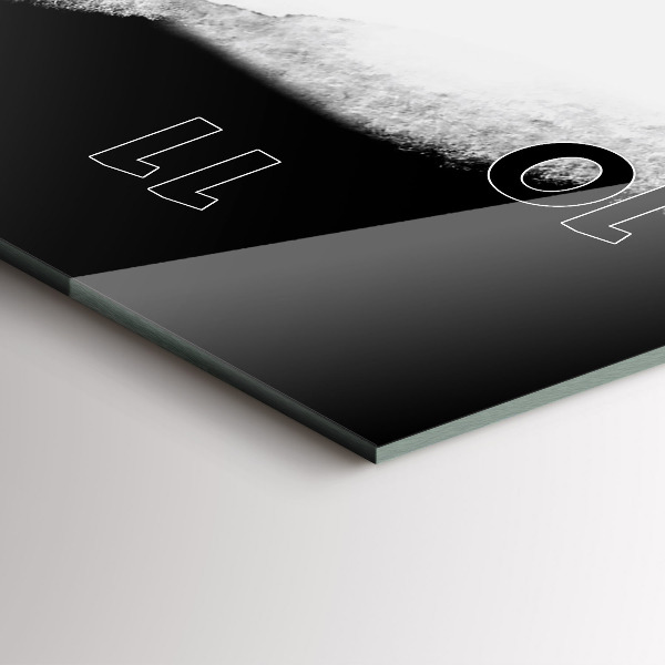 Vertical wall clock Portrait of a woman