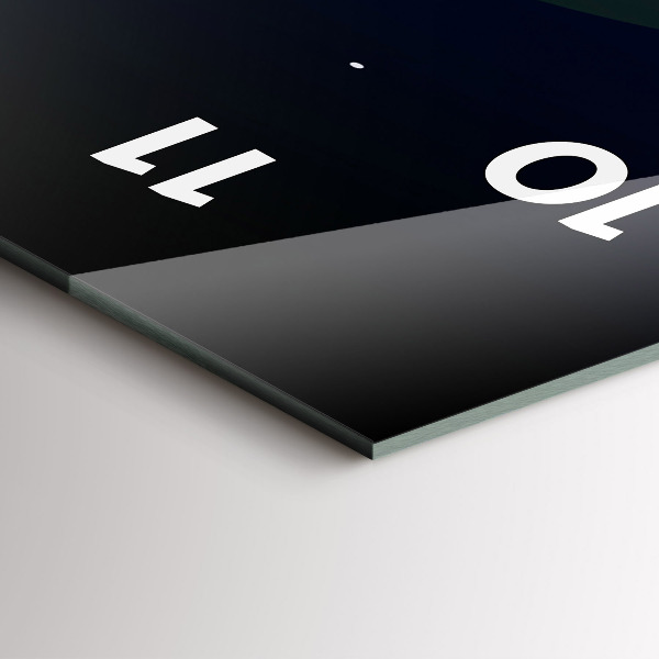 Vertical wall clock Cyberspace city