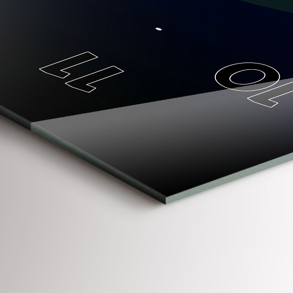 Vertical wall clock Cyberspace city