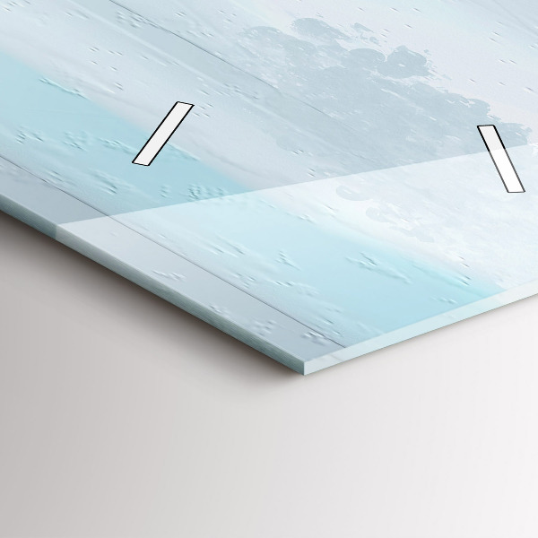 Vertical wall clock Abstract bridge