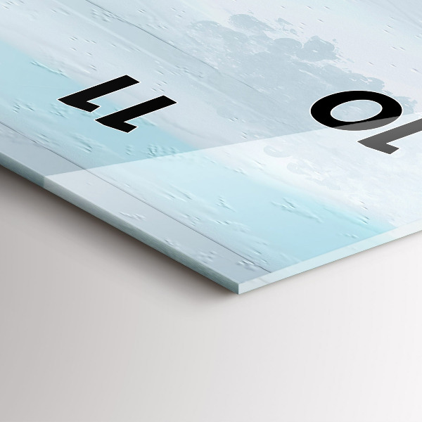 Vertical wall clock Abstract bridge