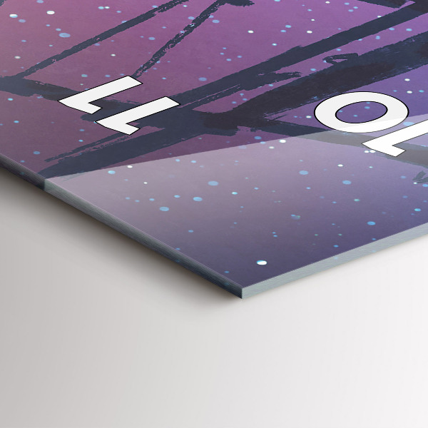 Vertical wall clock Fantasy sailing ship