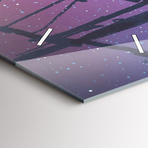 Vertical wall clock Fantasy sailing ship