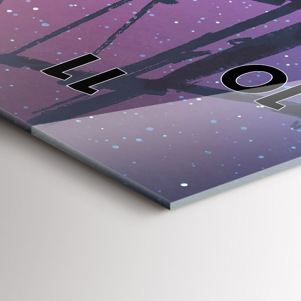 Vertical wall clock Fantasy sailing ship