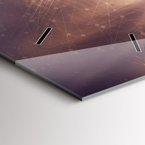 Vertical wall clock Abstract mechanism