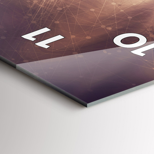 Vertical wall clock Abstract mechanism