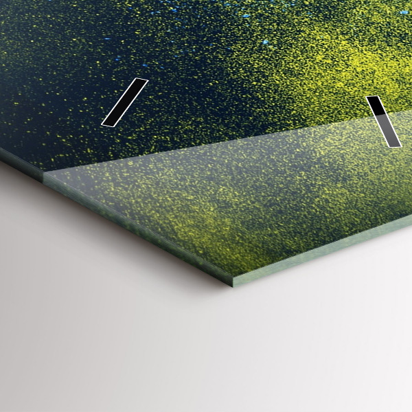 Vertical wall clock Colorful parrot