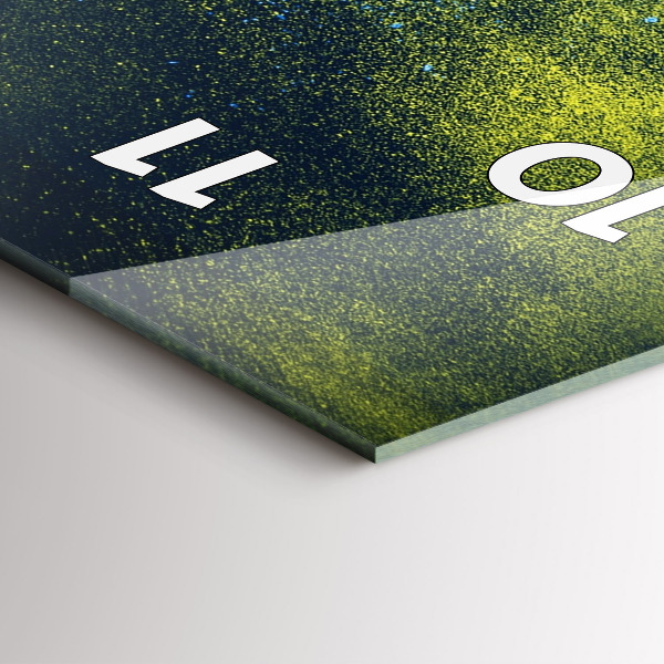 Vertical wall clock Colorful parrot