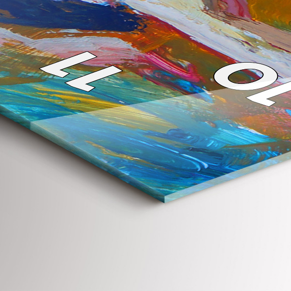 Vertical wall clock Painted Ballerina