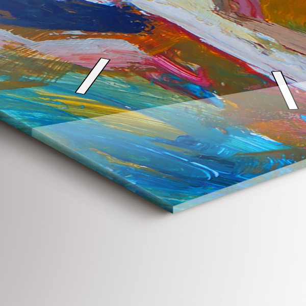 Vertical wall clock Painted Ballerina