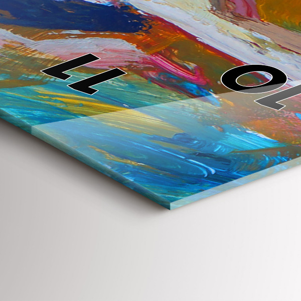 Vertical wall clock Painted Ballerina