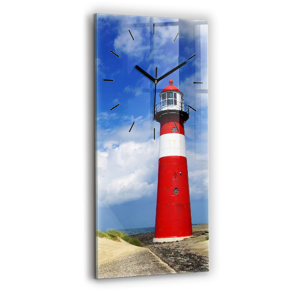 Vertical wall clock Lighthouse