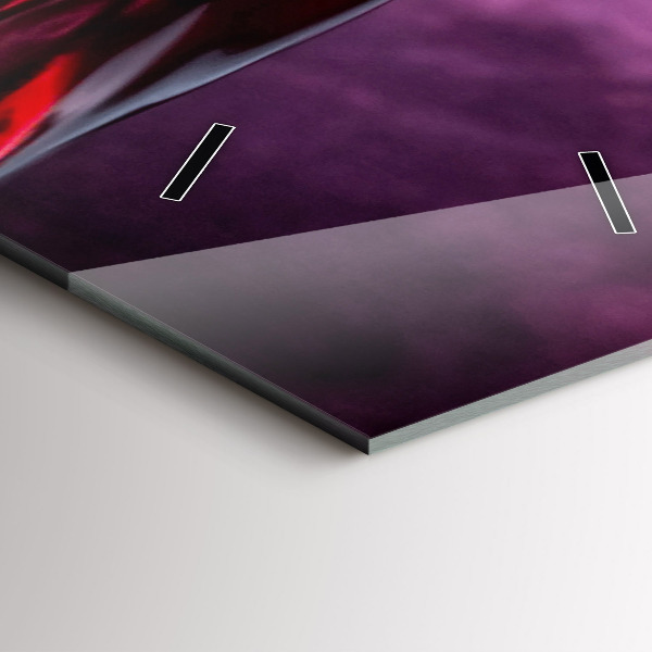 Vertical wall clock Wine glass