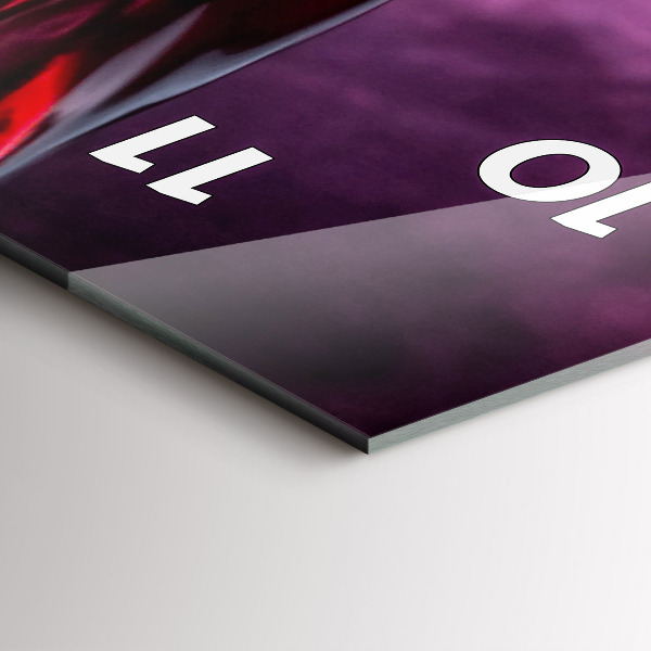 Vertical wall clock Wine glass