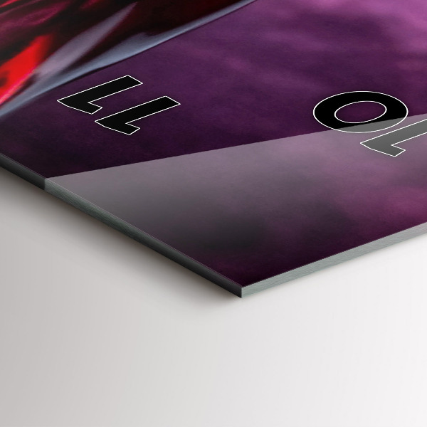 Vertical wall clock Wine glass