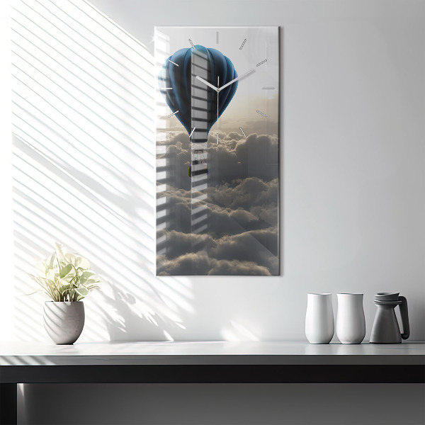 Vertical wall clock Balloon in the sky