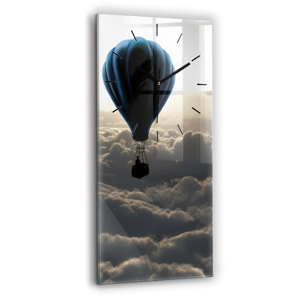 Vertical wall clock Balloon in the sky