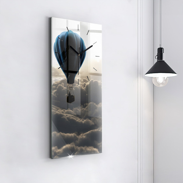 Vertical wall clock Balloon in the sky