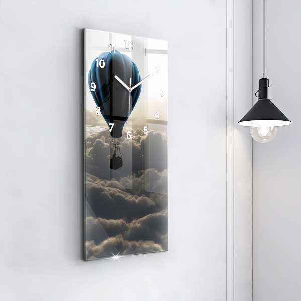 Vertical wall clock Balloon in the sky
