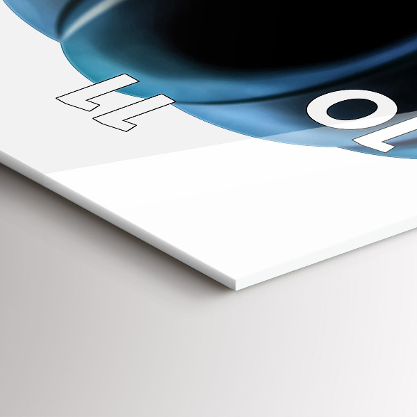 Vertical wall clock Balloon in the sky