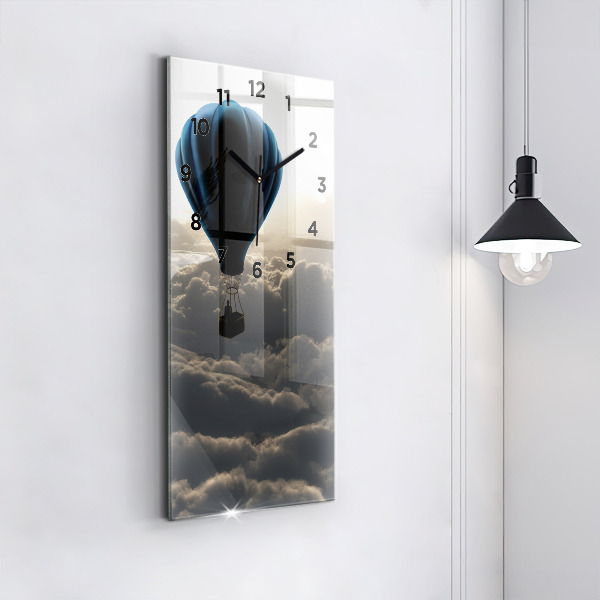Vertical wall clock Balloon in the sky