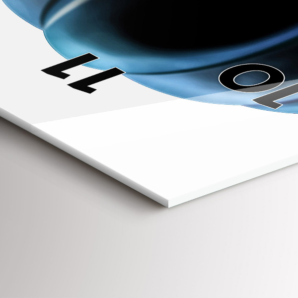 Vertical wall clock Balloon in the sky