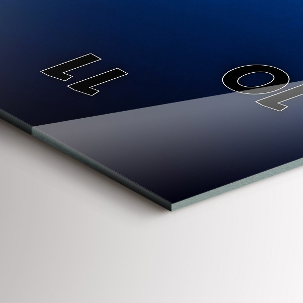 Vertical wall clock Airplane and Clouds