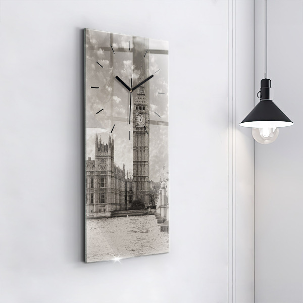 Vertical wall clock London England Big Ben