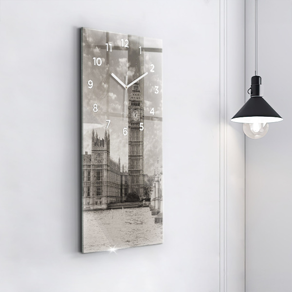 Vertical wall clock London England Big Ben