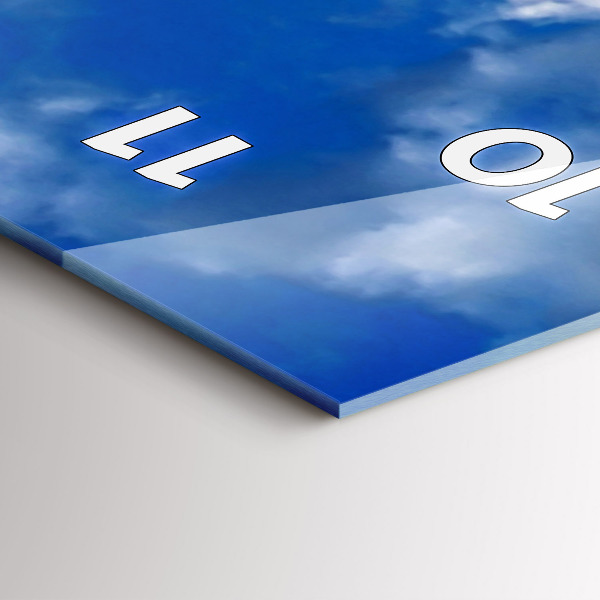 Vertical wall clock France Eiffel Tower