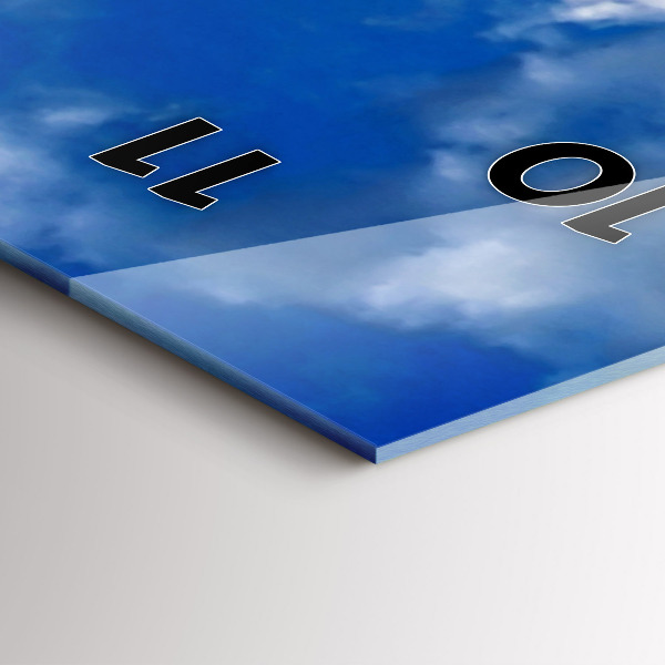 Vertical wall clock France Eiffel Tower