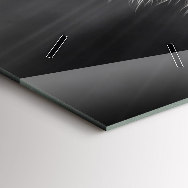 Vertical wall clock Galloping horse