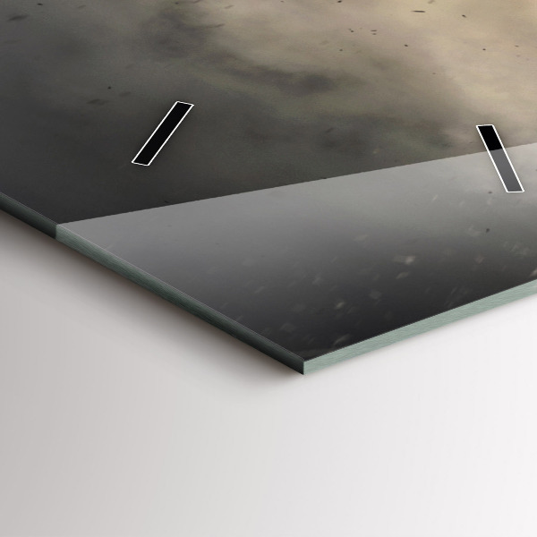 Vertical wall clock Fists Strength Power